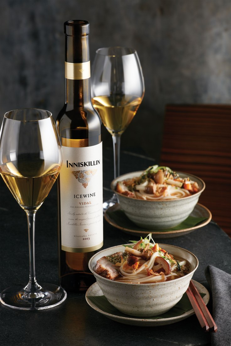 Braised pork and miso ramen with Vidal