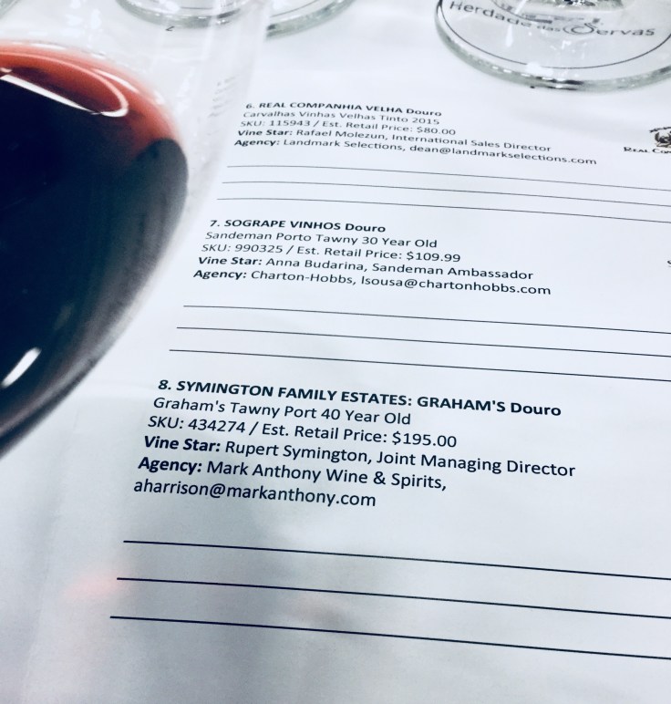 Old Porto tasting at the Vancouver International Wine Festival