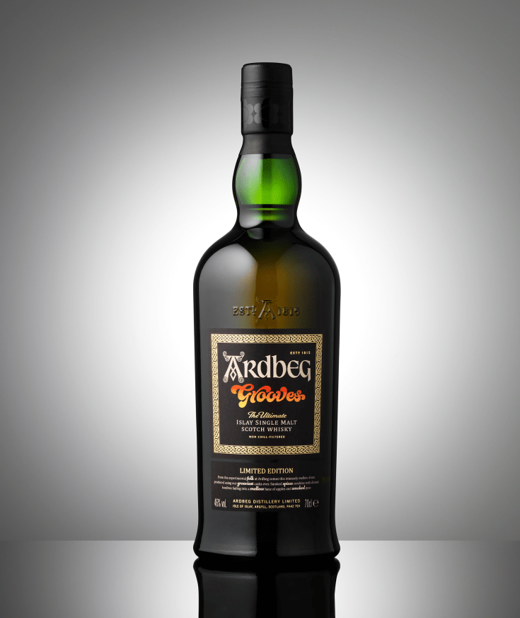 Ardbeg Grooves - Bouteille fond gris
